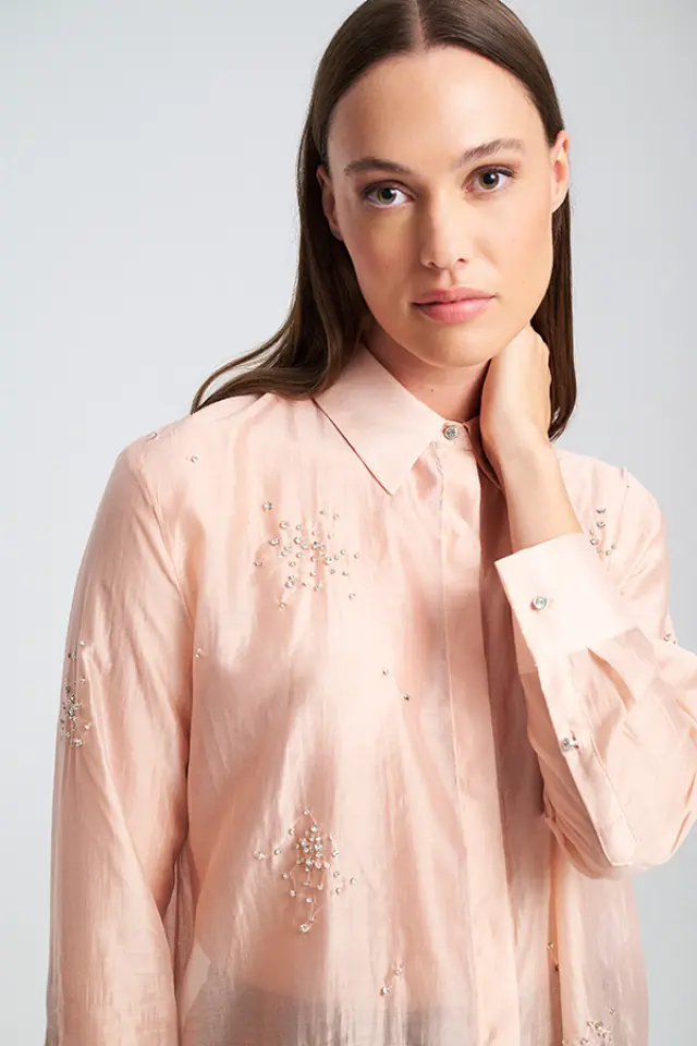 Πουκάμισο με Διακριτική Λάμψη Amarisa Shirt - XS