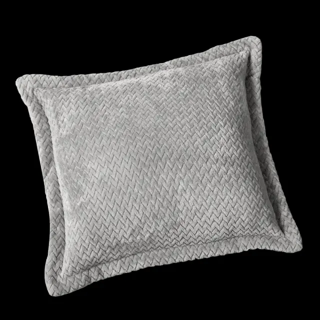 Κουβέρτα Υπέρδιπλη(220X240) Fleece Με Μαξιλάρι Διακοσμητικό Σετ 1+1 Rombus Silver Guy Laroche 3