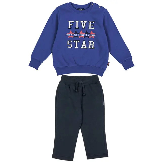 Σετ Φόρμας Five Star μπλούζα με τύπωα και παντελόνι με κορδόνι