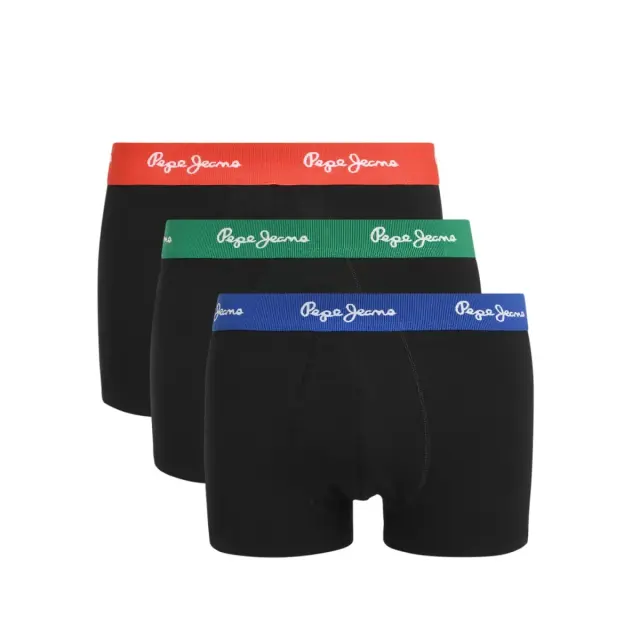 Pepe Jeans Ανδρικό Boxer Larzon - Τριπλό Πακέτο, Χρώμα Μαύρο - S