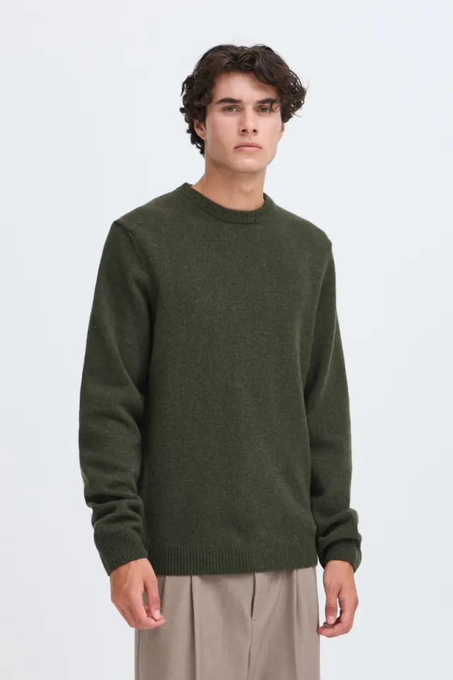 Casual Friday KARL Ανδρικό Μάλλινο Πλεκτό – Cypress Green - XXL
