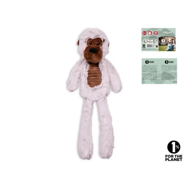 Vadigran Dog Toy Plush Furry Fun Gori Λούτρινο Παιχνίδι 50cm 3