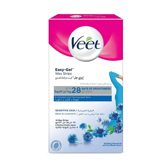 Veet Bikini & Underarm Strips 16s