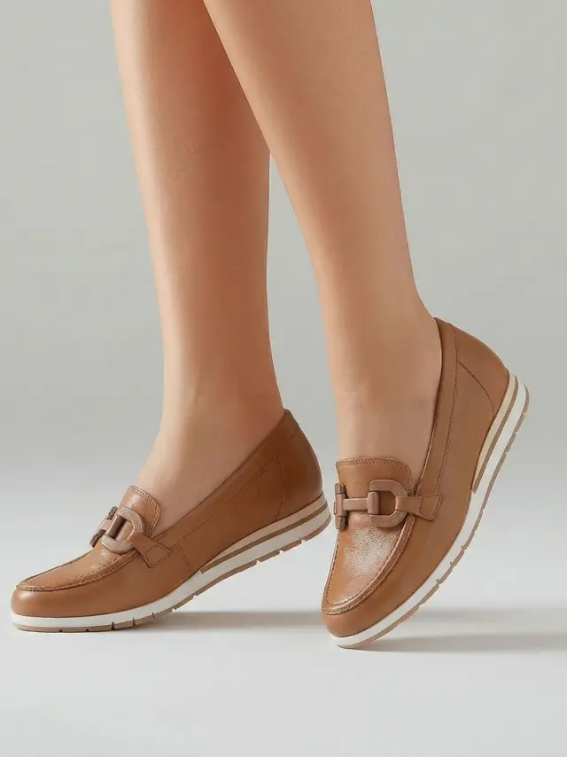 Gabor Μοκασίνια-Loafers Γυναικείο δέρμα Καφέ GAB/82416 53-CAMEL - 36 2