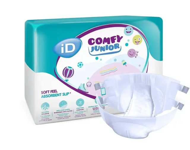 ID Comfy Junior 14 τεμάχια – Παιδικές πάνες ακράτειας με αυτοκόλλητες ταινίες 4 ετών+ (17kg-30kg) 3