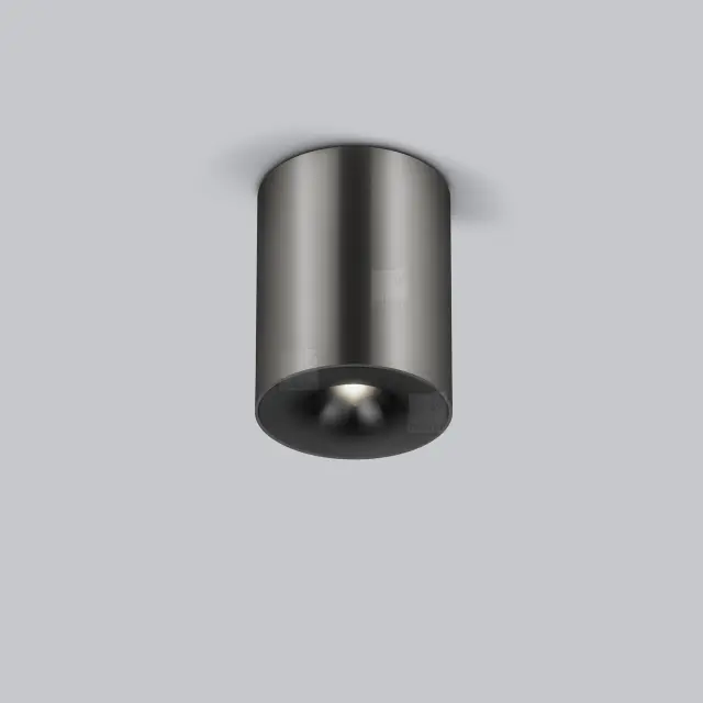 NIO Ceiling Luminaire LED Ανοδιωμένο Titanium Grey & Ματ Μαύρο 16.5W IP20 Σκούρο Γκρί Τιτάνιο