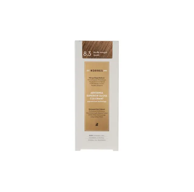 KORRES Abyssinia Superior Gloss Colorant Ξανθό Ανοιχτό Χρυσό 8.3 50ml 2