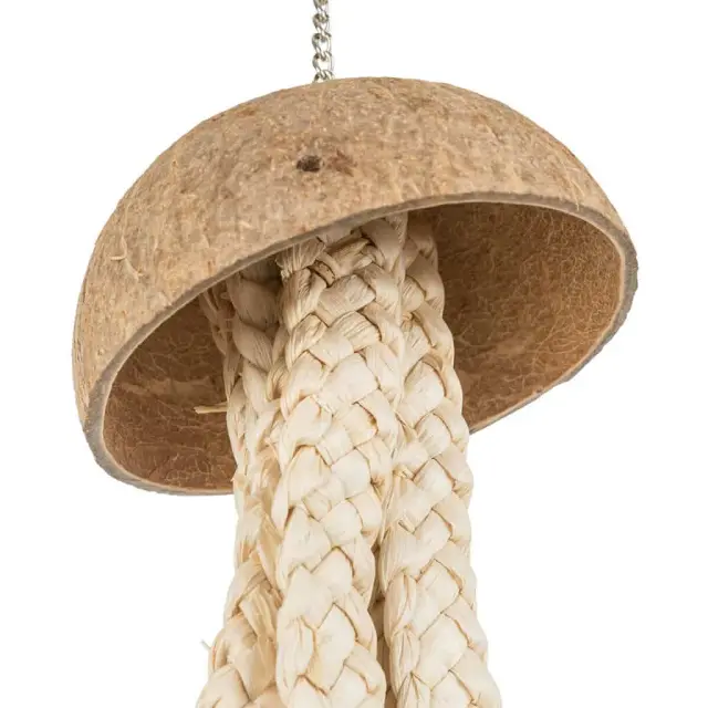 Trixie Natural Coconut Toy – Παιχνίδι από Καρύδα και Φύλλα Μπανανιάς - 37cm 2