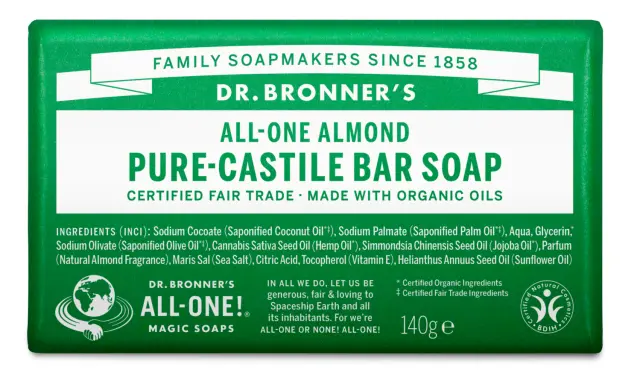 Dr. Bronner's - Bar Soap Almond 140 g - Beauty