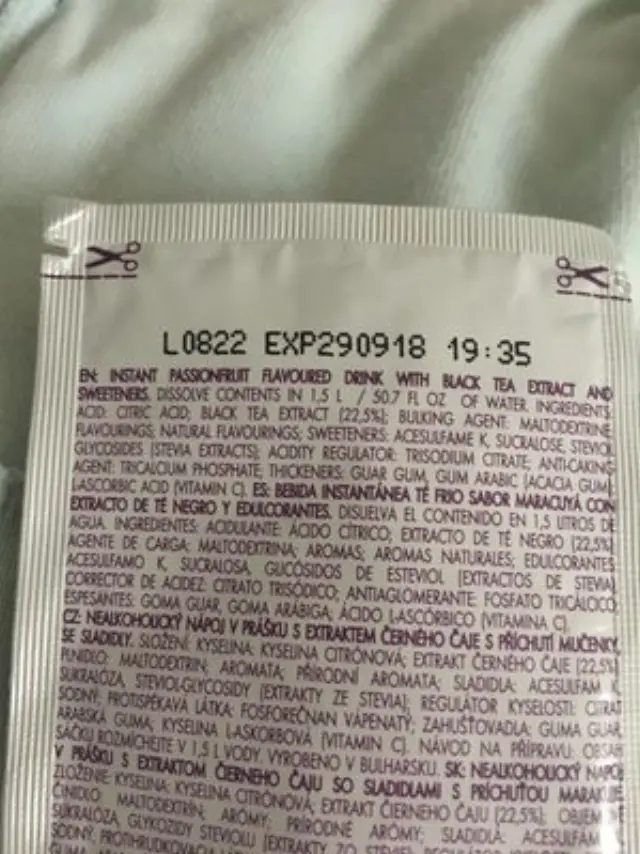 Bolero Passionfruit Flavoured Ice Tea Flavoured Drink Mix Powder ΧΓ 9gr 2