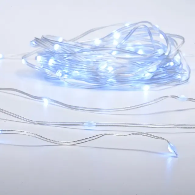 ΛΑΜΠΑΚΙΑ 100 LED SKIN LINE LAMP ΣΕ ΣΕΙΡΑ ΨΥΧΡΟ ΛΕΥΚΟ ΑΝΤΑΠΤΟΡΑ 31VDC & ΜΠΑΤΑΡΙΕΣ 2xΑΑ ΜΕ 8 ΠΡΟΓΡΑΜΜΑΤΑ & ΚΑΛΩΔΙΟ ΔΙΑΦΑΝΟ 0.3m IP44 10m / X0410021261