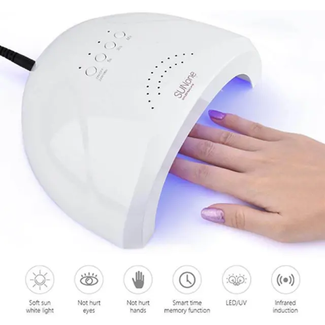 SUN ONE UV Sun One Φουρνάκι Νυχιών UV / LED 48W Λευκό 2