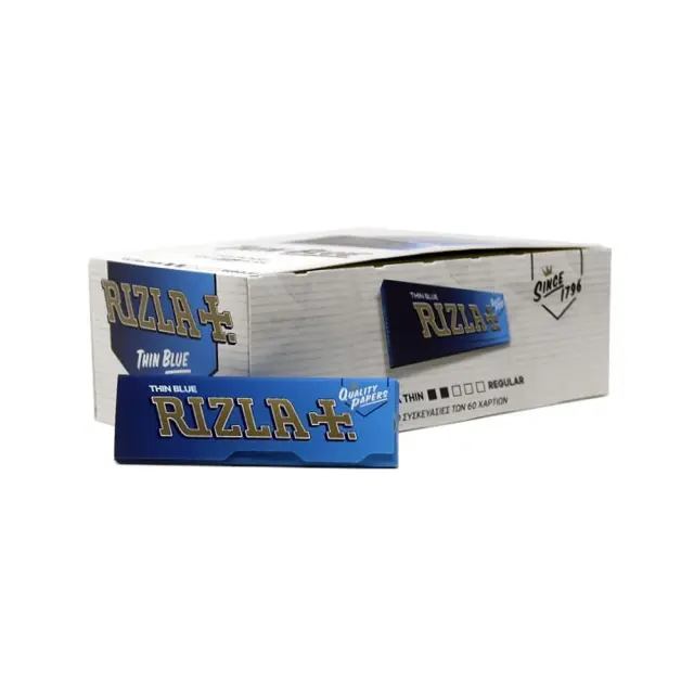 Χαρτάκια Rizla Blue Thin 50 φύλλων Συσκ. 100 τμχ