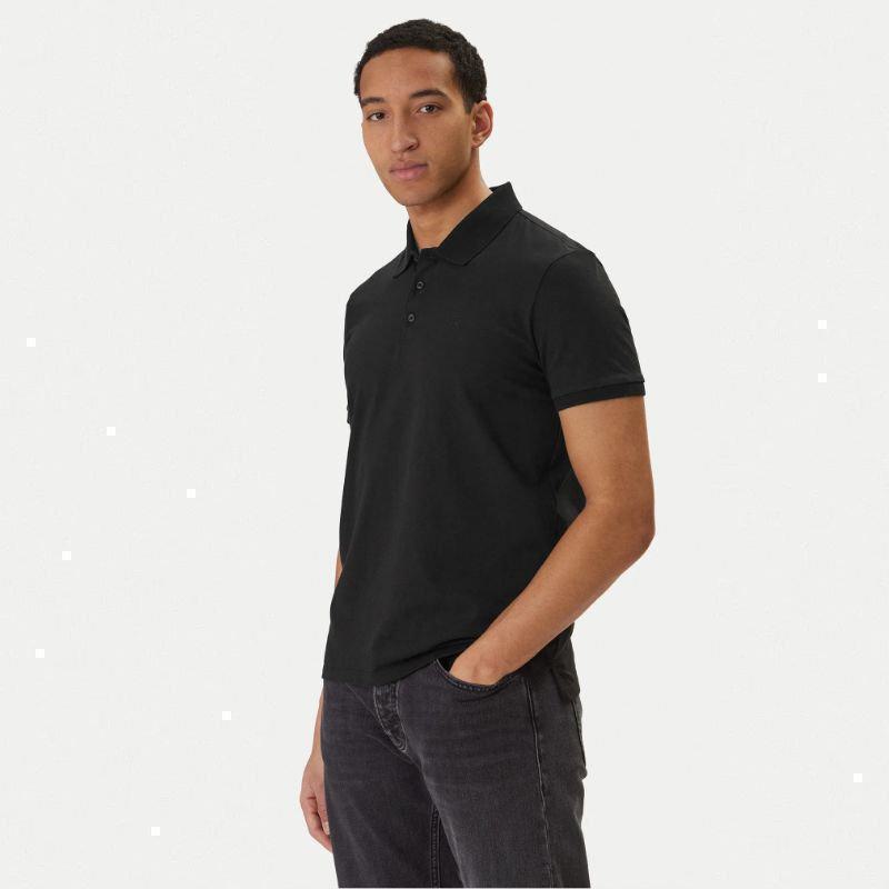 Calvin Klein - Ανδρικό T-Shirt Polo Classic Logo LV04RD255G-UB1 Μαύρο - XL