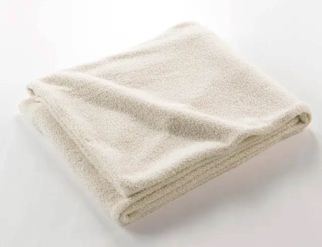Κουβέρτα Wooly Douceur d'intérieur με επένδυση fleece και διαστάσεις 180x220cm - White 1612414 3