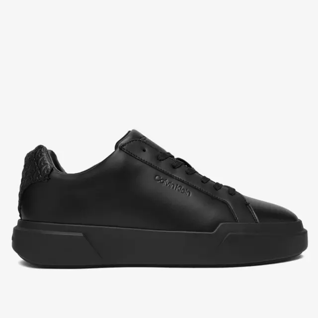 Ανδρικά Δερμάτινα Sneakers Calvin Klein HM0HM02070-0GJ Μαύρο Logo Μαύρο - 44