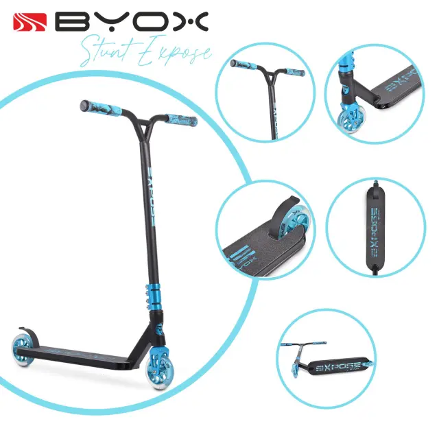 BYOX - Stunt scooter Expose blue - 3800146227173