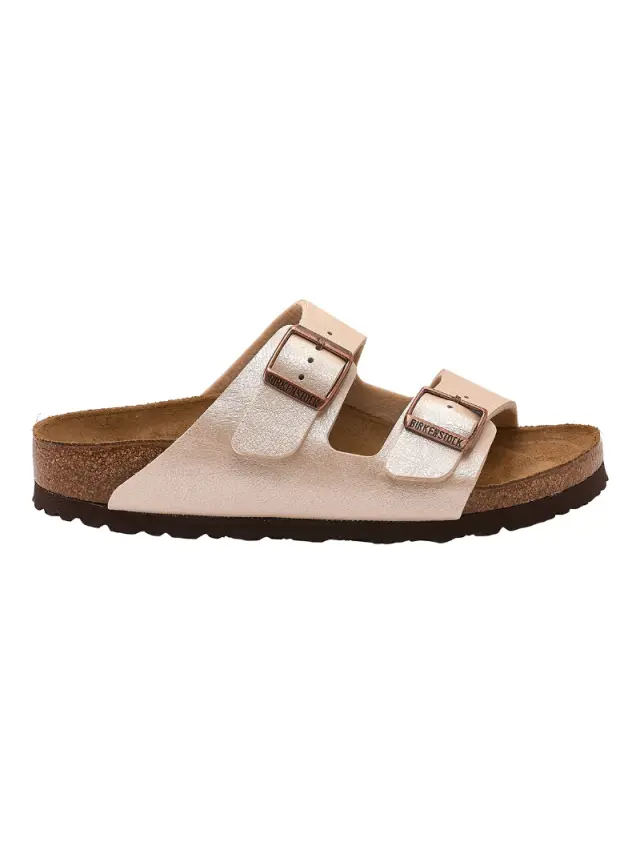 Birkenstock Πέδιλα Γυναικείο Birko-Flor(ανθεκτικό υλικό της Birkenstock-επιτρέπει την επαφή με το νερό) Μπεζ BIR/ARIZONA GRACEFUL 1009921 P/WHITE 3