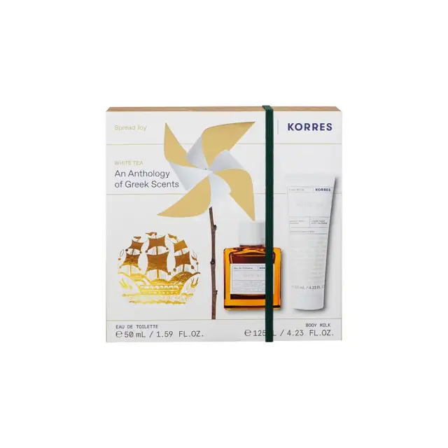 Korres Promo Pack White Tea Eau De Toilette 50ml & White Tea Γαλάκτωμα Σώματος 125ml 1σετ