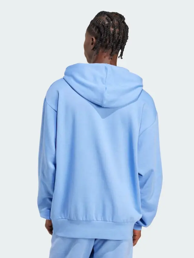 adidas Feelcozy Φούτερ Fleece με Κουκούλα Blue Fusion/white - XL 2
