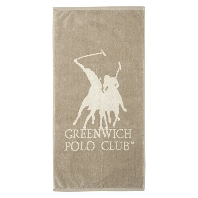 Πετσέτα Γυμναστηρίου 45Χ90 400gsm Essential Greenwich Polo Club 3930 Taupe-Ecru 100% βαμβακερό