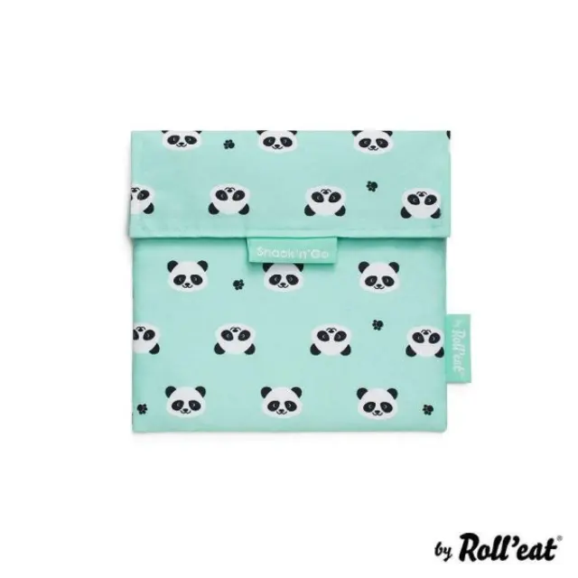 Ecolife Θήκη Φαγητού 18*18*1cm Roll' Eat Snack Bag Animals Panda SG-ANG