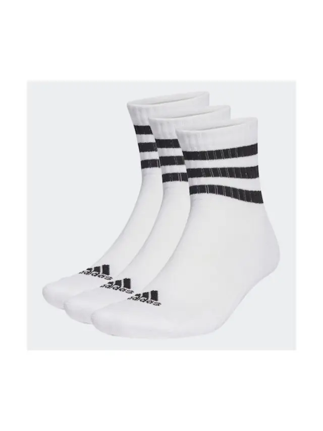 adidas Sportswear Adult Cushioned Mid 3 Pair Socks Άσπρο HT3456 (adidas Sportswear) - XLarge 2