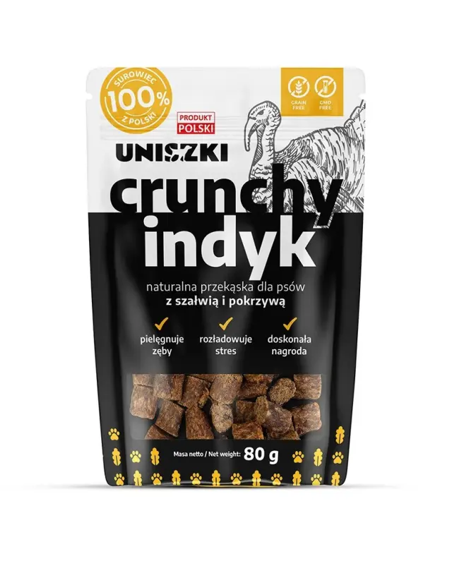UNISZKI Crunchy Turkey with Sage and Nettle - Dog Treat - 80g
