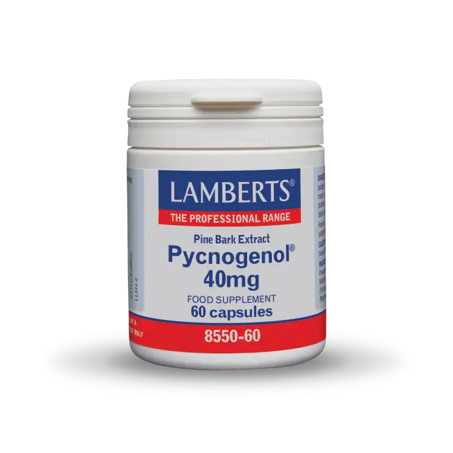 LAMBERTS Pycnogenol 40mg Συμπλήρωμα Με Ισχυρή Αντιοξειδωτική Δράση 60Caps 3
