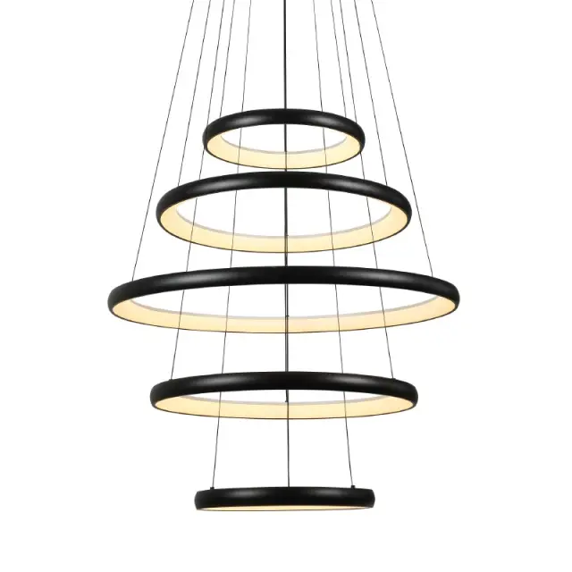 HARMONY-ΦΩΤΙΣΤΙΚΟ ΚΡΕΜΑΣΤΟ ΜΑΥΡΟ ΑΛΟΥΜΙΝΙΟΥ LED SMD 80W CCT 6400LM IP20 Φ800X1900MM / HM23LEDP5BKCCT