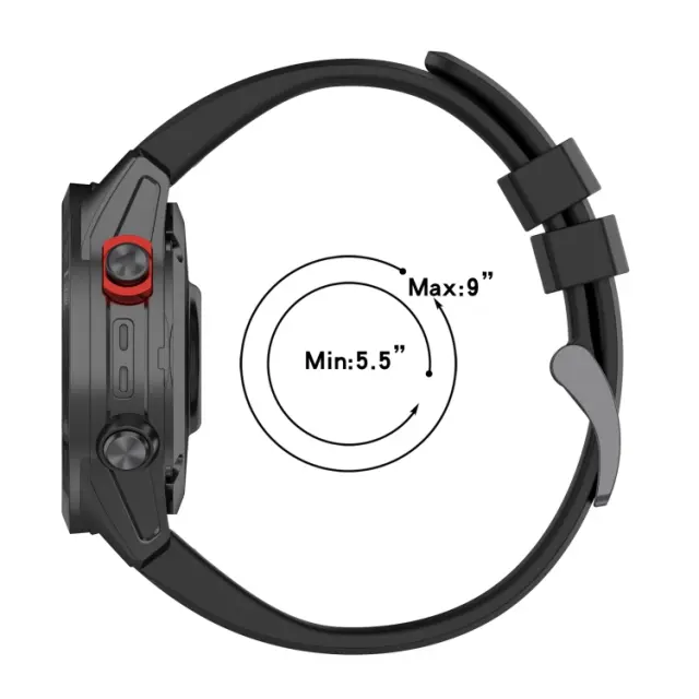 Λουράκι Σιλικόνης Για Garmin Fenix 5/6/6 Pro/7/8/9 (47mm)- Lime Green (Series 7 Look) OEM 2