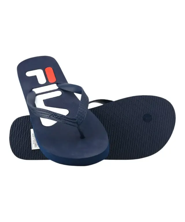 Fila - Ανδρικές Παντόφλες Troy Slipper FFM0007-50005 Μπλε Σκούρο - 44 3
