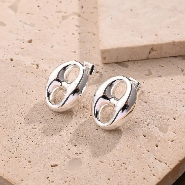 LITTLE ITALY Σκουλαρίκια Ασημί Σχήμα Οχτώ MOD8768