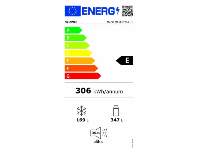 Ψυγείο Multidoor Heinner HCFD-M516INVXE++ No Frost, με Χωρητικότητα 516L, Ενεργειακή Κλάση Ε και Ύψος 189.8cm - Inox HCFD-M516INVXE++ 3