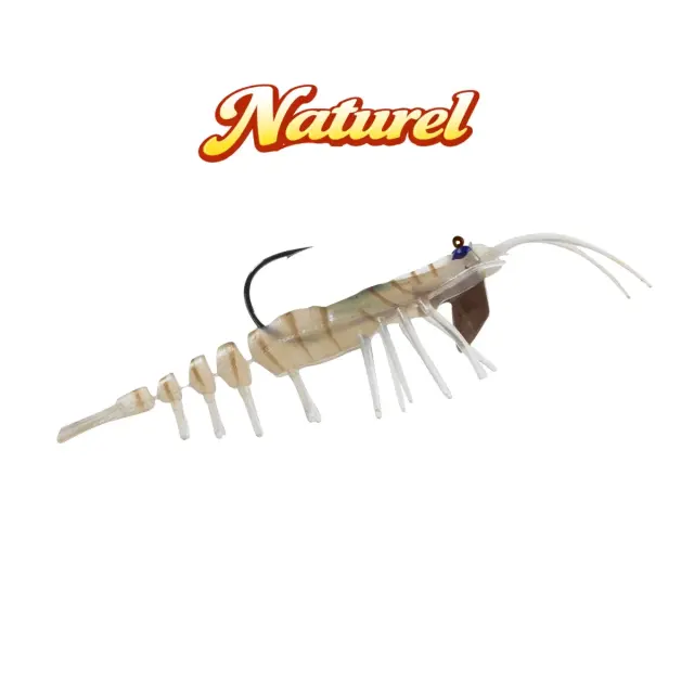 Teke Shrimp 75 – Σιλικονούχα Γαρίδα 7.5cm 7g με Hook 3/0 - Τεχνητό Δόλωμα - NATUREL