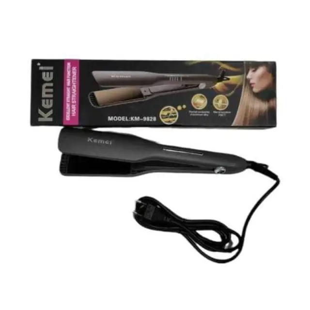 Kemei KM 9828 Πρέσα Μαλλιών με Κεραμικές Πλάκες - Hair straightener z698910 2