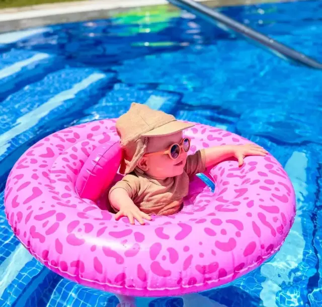 Swim Essentials: Σωσίβιο με Κάθισμα ⌀69εκ. Pink Leopard (0-1 ετών) 416284 2