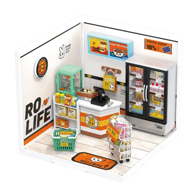 Rolife DIY Miniature Store / Κατασκευή 3D Μινιατούρας με Φωτισμό: Energy-Supply Store