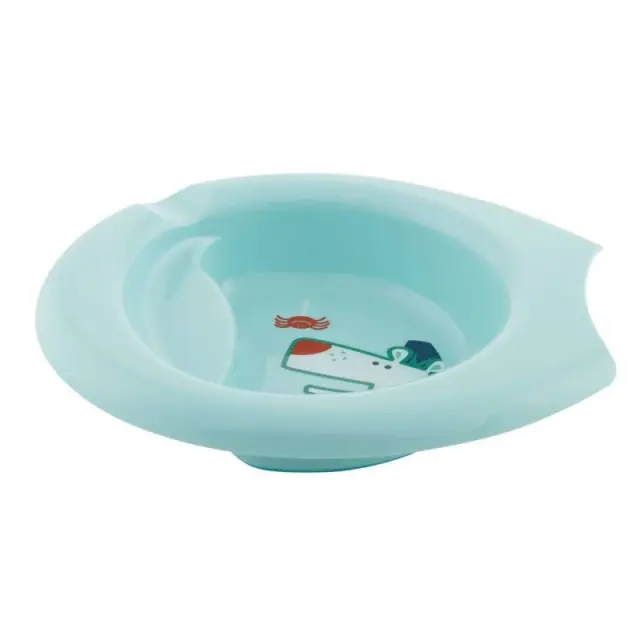 Chicco Plate Easy Feeding Εκπαιδευτικό Πιάτο Γαλάζιο 6m+