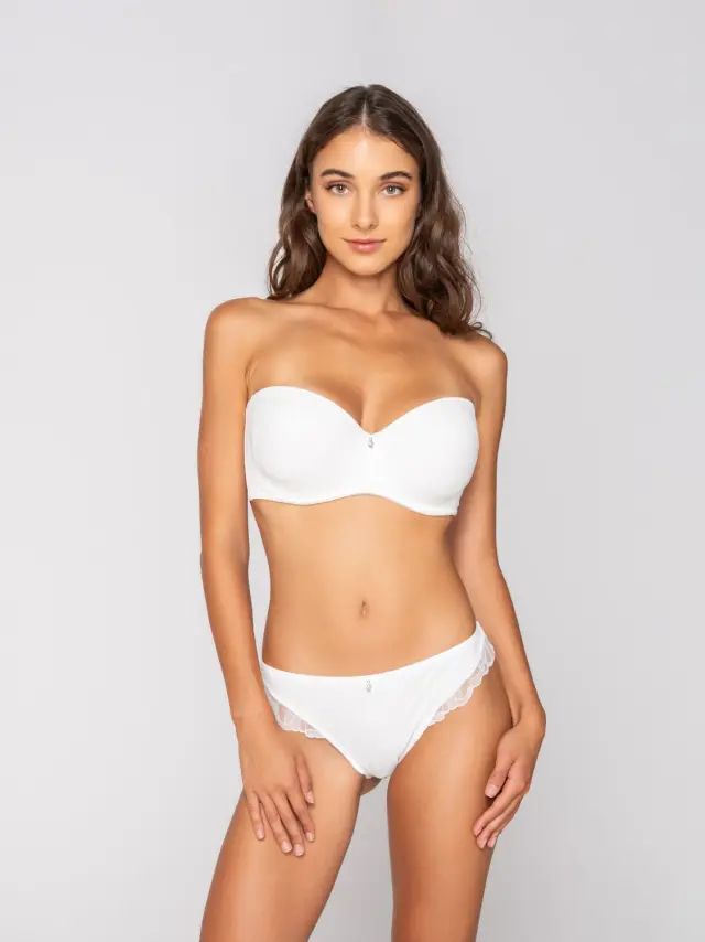 Luna Melody Νυφικό Σουτιέν Strapless Μπαλκονέ Ιβουάρ