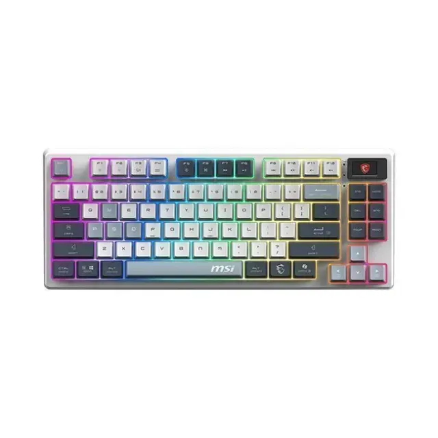 MSI Gaming Keyboard Forge GK600 TKL Wireless White / Gray (S11-43USP01-HH9)