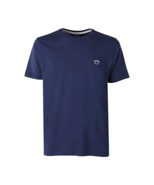 Baci & Abbracci - Ανδρικό T-shirt Crew Neck with Logo BAM3381-INDACO Μπλε - 2XL