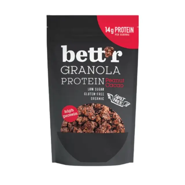 Granola Πρωτεΐνης με φιστίκια & κακάο Χωρίς Ζάχαρη 300gr - Bettr