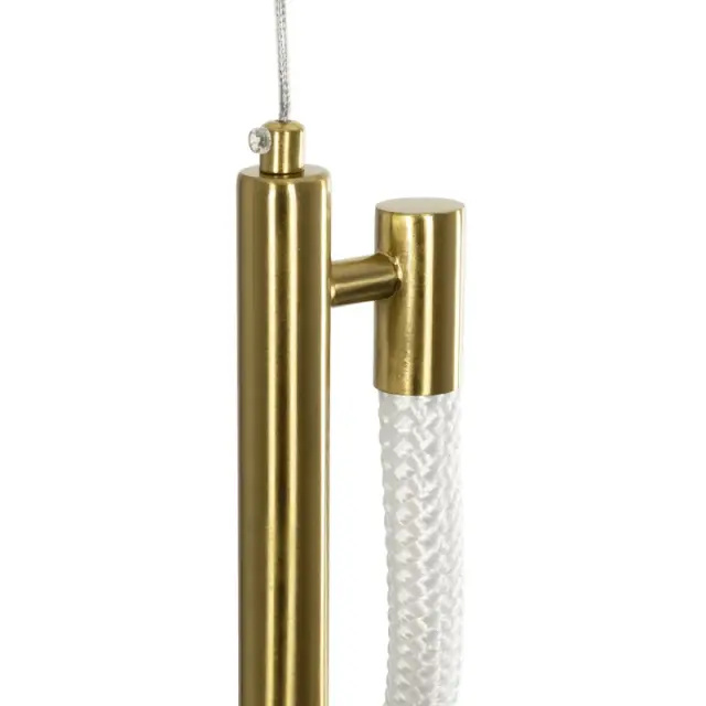 LED Κρεμαστό Φωτιστικό Οροφής GLOW 24Watt CCT με On/Off Χρυσό Πλατίνα και Λευκό Νήμα KLV-101-0159 3