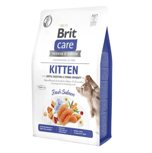 Ξηρά Τροφή Γάτας Brit Care Cat Grain Free Kitten Salmon 400gr