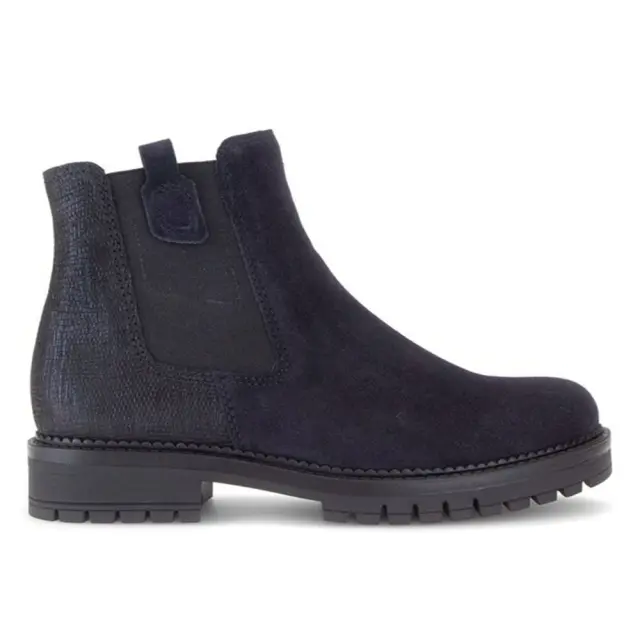 Gabor Μποτάκια Γυναικείο δέρμα/δέρμα Nubuck Μπλέ GAB/802401 004-D/BLUE
