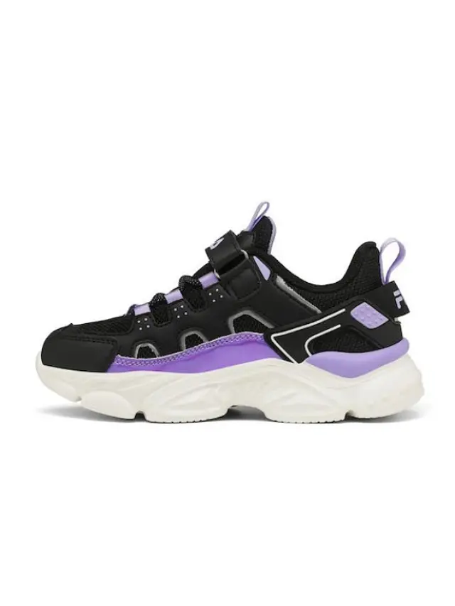 Παιδικά Παπούτσια Fila Memory Spinel για Κορίτσια Black/Purple (Μεγέθη 28-34) ΜΑΥΡΟ 2