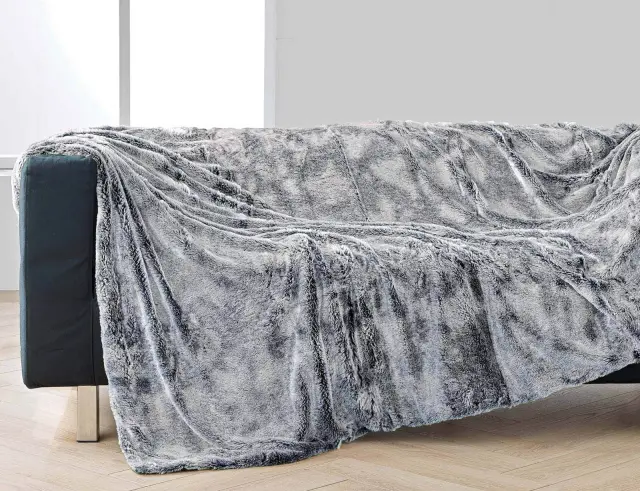 Κουβέρτα Antartic Douceur d'intérieur με εσωτερική επένδυση fleece και διαστάσεις 180x220cm - Grey 1606542 2