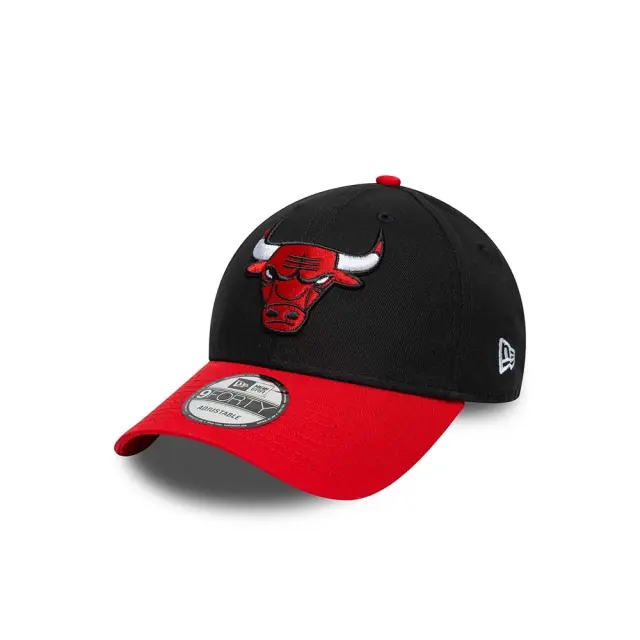 New Era Adult NBA Chicago Bulls Side Patch Cap Μαύρο - Κόκκινο 60667446 (New Era) - One Size 3