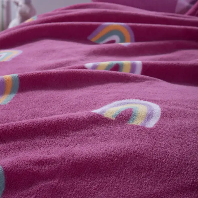 Κουβέρτα Παιδική Fleece Rainbow Mood 160x220 Nef Nef Homeware, 100% ΠΟΛΥΕΣΤΕΡΑΣ - FUCHSIA (040957) 3